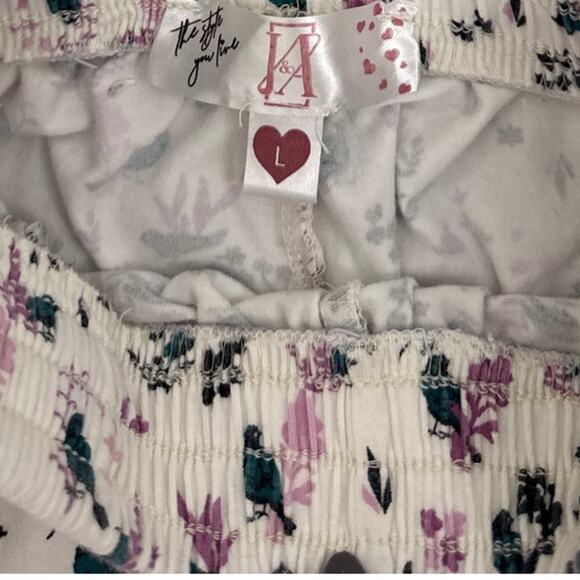 The Style You Love White Bamboo Cotton Blend Pajama Pants Size Youth Large 14/16 - Picture 3 of 3